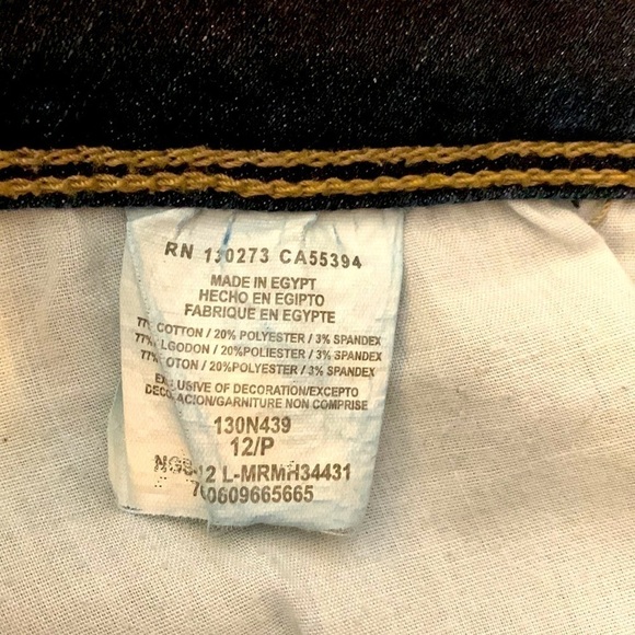 Riders By Lee, Size 12P, Dark Navy. - Picture 6 of 7